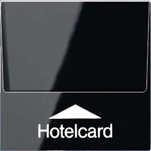 Jung Hotelcard-Schalter schwarz ohne Taster-Einsatz A 590 CARD SW