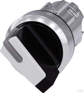 Siemens Knebelschalter schwarz, weiß 3SU1052-2BF60-0AA0