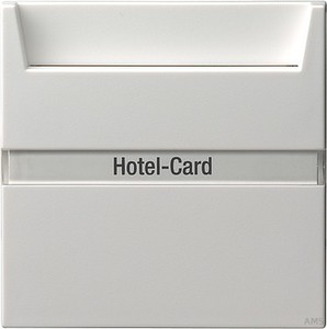Gira 014027 Hotel Card Taster mit Beschriftungsfeld System 55 Reinweiß matt