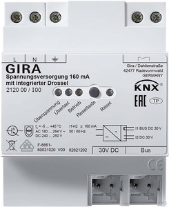 Gira KNX-Spannungsversorgung 160mA Drossel REG 212000