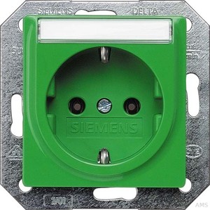 Siemens Schuko-Dose Delta Plus, Grün 5UB1537