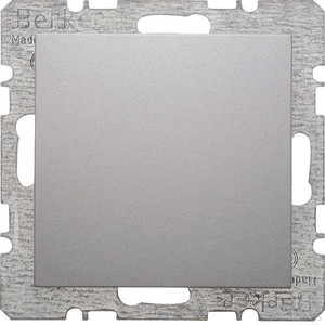 Berker Blindverschluss aluminium matt mit Zentralstück 6710091404