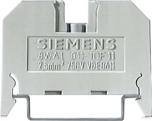 Siemens Durchgangsklemme bl, 6mm, Gr. 2,5 8WA1011-1BF23
