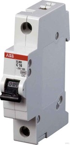 ABB Stotz Sicherungsautomat 6kA 1,6A C 1p S201-C1,6