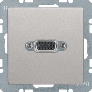 Berker VGA-Steckdose aluminium lack 3315406084
