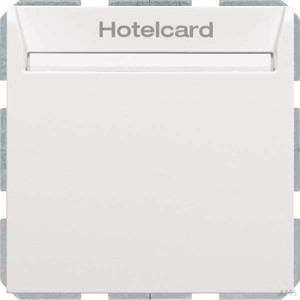 Berker Relais-Schalter Hotelcard polarweiß matt 16409909