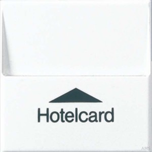 Jung Hotelcard-Schalter alpinweiß (aws) ohne Taster-Einsatz A 590 CARD WW