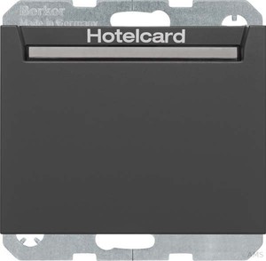 Berker Relais-Schalter Hotelcard anthrazit matt 16417116