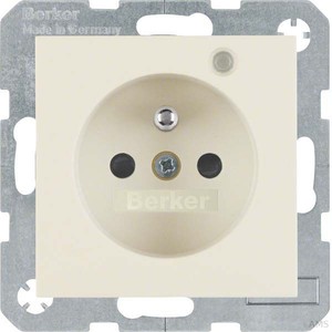 Berker Steckdose ws/glänzend Kontroll-LED 6765098982