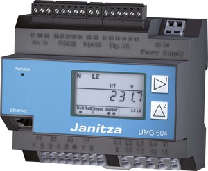 Janitza Electronic Netzanalysator UL 95.. 240VAC,135.. 340D UMG 604E-PRO230V(UL)