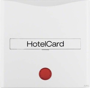 Berker Schalteraufsatz polarweiß (pws) Hotelcard 16401909