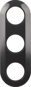 Berker Kombiplatte 3-fach schwarz 138131