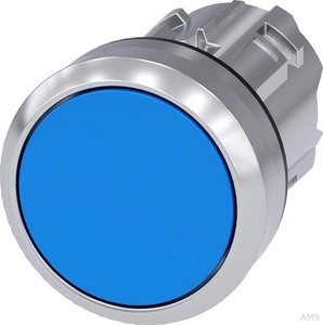 Siemens Drucktaster 22mm, rund, blau 3SU1050-0AB50-0AA0