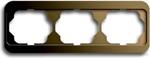 Busch-Jaeger Rahmen 3-fach bronze waagerecht 1723-21