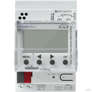 Schneider Electric KNX Jahreszeitschaltuhr REG-K/8/800, lichtgr MTN6606-0008