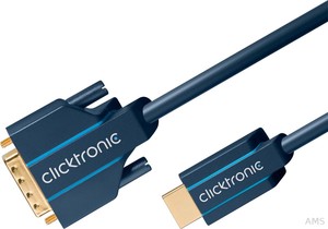 Clicktronic HDMI/DVI-Adapterkabel 2m 70341