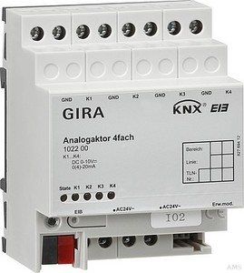 Gira 102200 Analogaktor 4fach KNX EIB REG