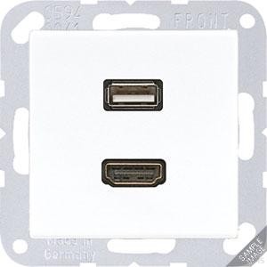 Jung Multimediadose HDMI + USB anthrazit matt MA A 1163 ANM