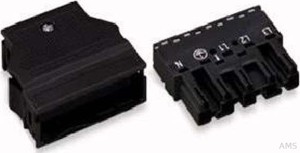 WAGO Stecker 2x0,5-4mmq schwarz 770-115