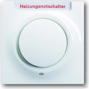 Busch-Jaeger Zentralscheibe alpinweiß (aws) Heizung-Notschalter 1789 H-74-101