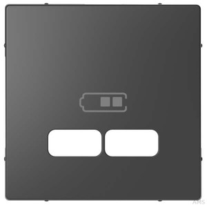 Merten Zentralplatte anthrazit für USB Ladest. Einsatz MEG4367-6034
