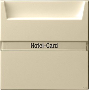 Gira 014001 Hotel Card Taster mit Beschriftungsfeld System 55 Cremeweiß glänzend
