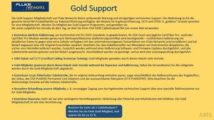 Fluke Gold Support Vertrag 3Jahre GLD3-DSX-5000