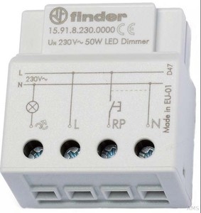 Finder Dimmer elektronisch 230VAC max. 50W LED 15.91.8.230.0000