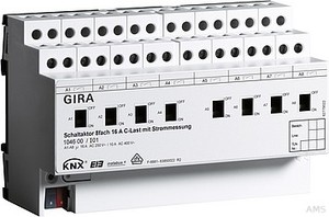 Gira 104600 Schaltaktor 8fach 16 A C Last KNX EIB REG