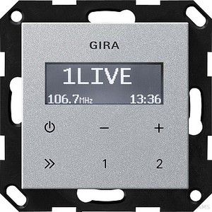 Gira 228426 UP Radio RDS ohne Lautsprecher System 55 Farbe Alu