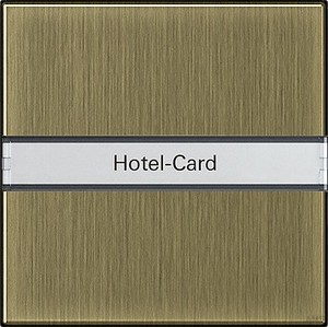 Gira 0140603 Hotel Card Taster mit Beschriftungsfeld System 55 Bronze