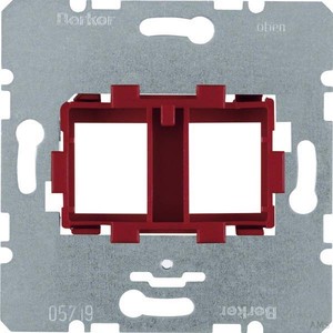 Berker Tragplatte mit roter Aufnahme 454101