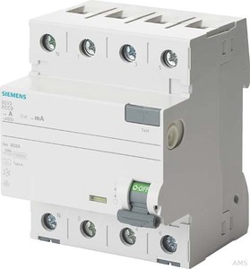 Siemens FI-Schutzschalter 63A,3+N,30mA,400V 5SV3346-6KL