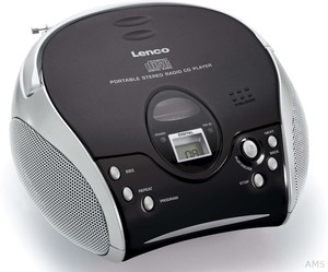 Lenco UKW-Radio m.CD stereo,schwarz/silbe SCD-24 black/silver