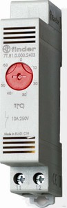 Finder Vari-Thermostat 1Ö-10A für DIN-Schiene 7T. 81.0.000.2403