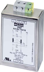 Murrelektronik Netzentstörfilter 10A,0-250V einstufig 10415