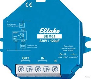 Eltako Strombegrenzungsrelais 1 Schließer 10A/250V SBR61-230V/120uF