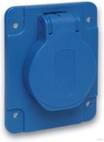 Schneider Electric Schuko Steckdose Rückseite blau, IP54 PKS61B