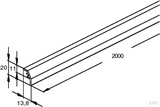 Niedax Konvektionsgitterprofil GKS 2000 R (2 Meter)